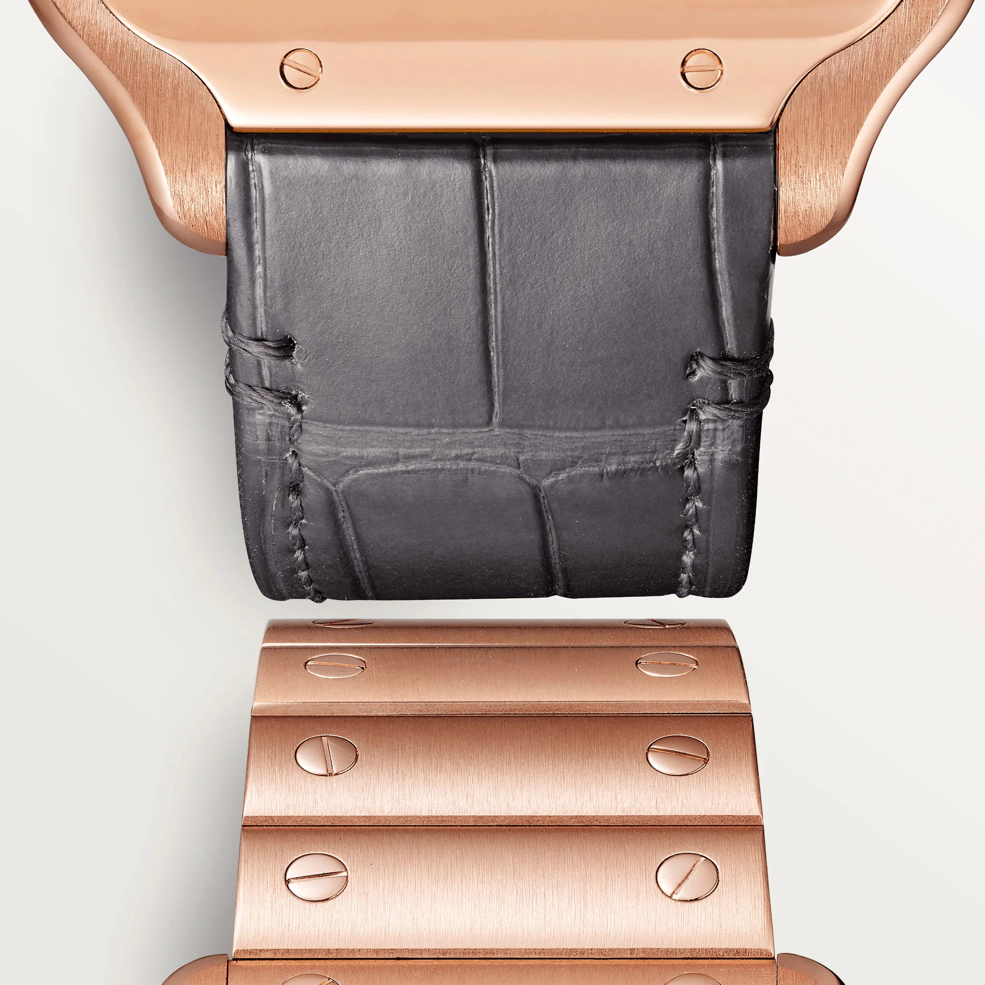 Cartier Santos 18K Rose Gold Men's Watch - Image 6