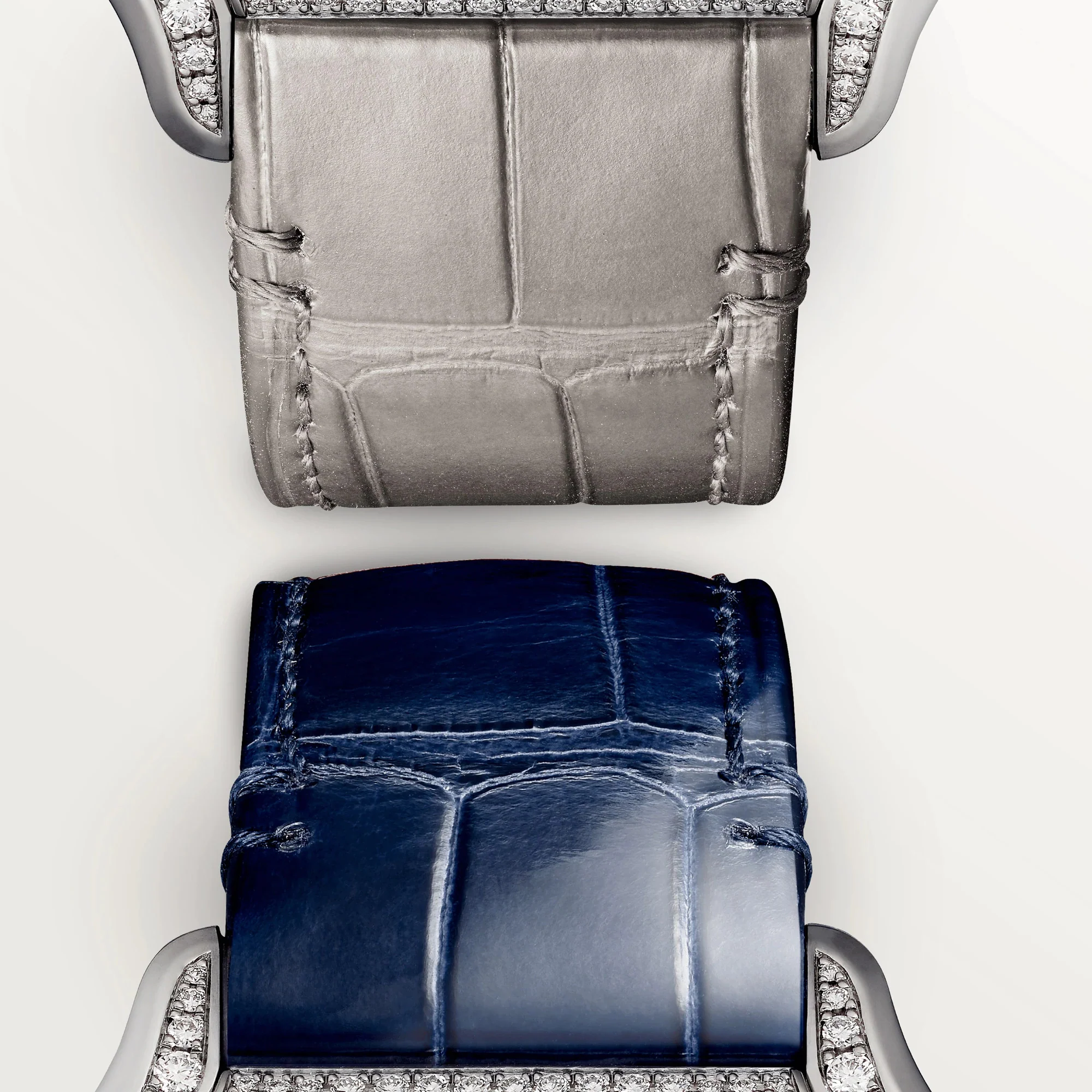 Cartier Santos 18K White Gold & Diamonds Unisex Watch - Image 3