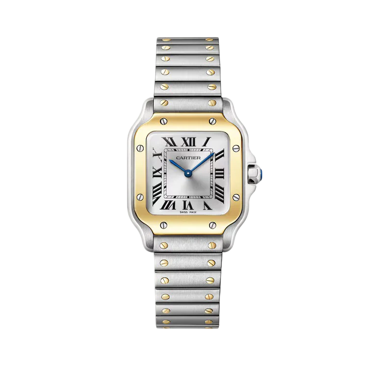 Cartier Santos de Cartier Stainless Steel & 18K Yellow Gold Unisex Watch