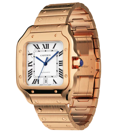 Cartier Santos Rose Gold Men's Watch - Image 5