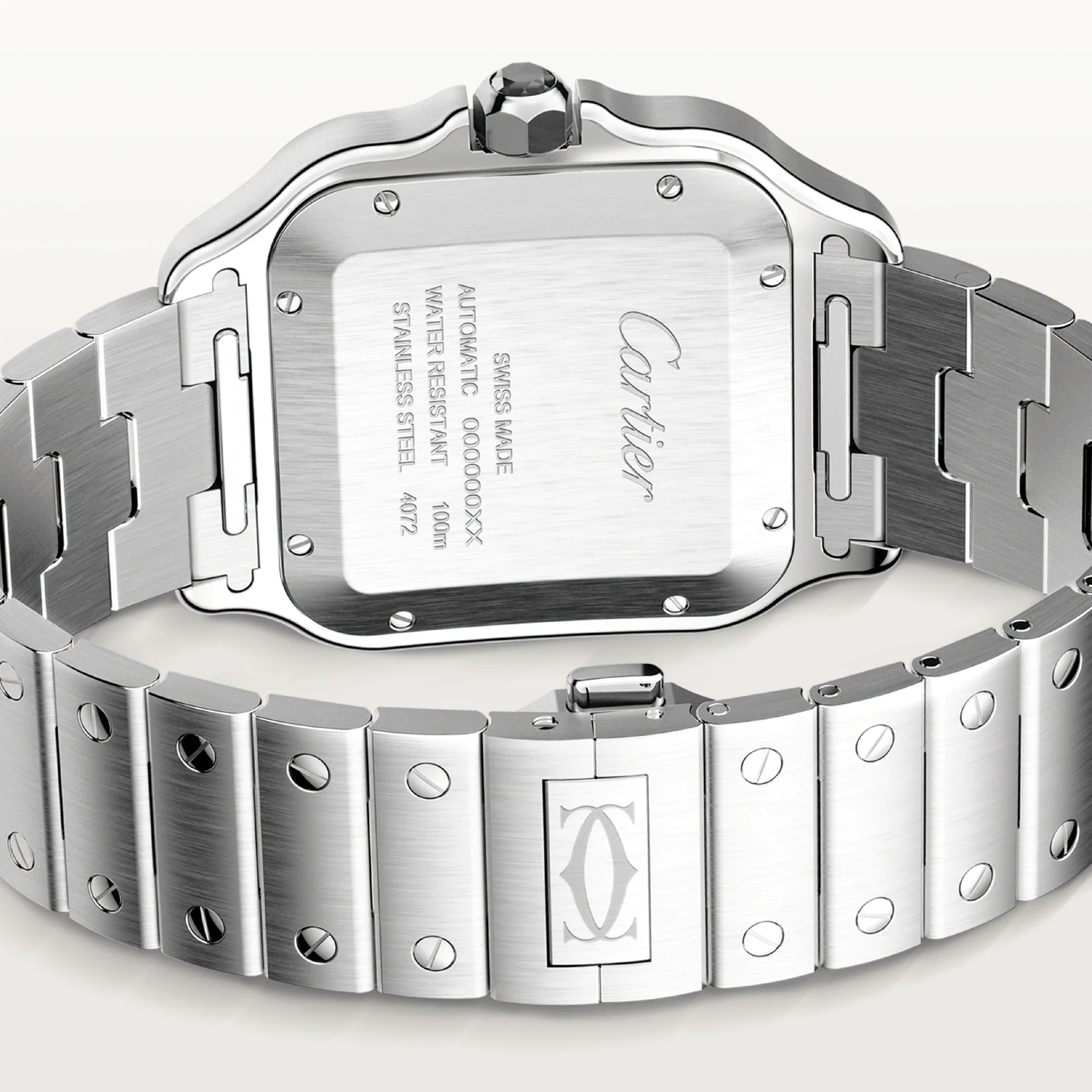 Cartier Santos Stainless Steel Men's Watch - Image 4