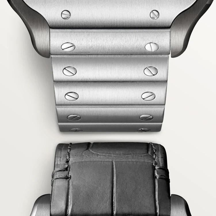 Cartier Santos Stainless Steel Skeleton Men's Watch - Image 4