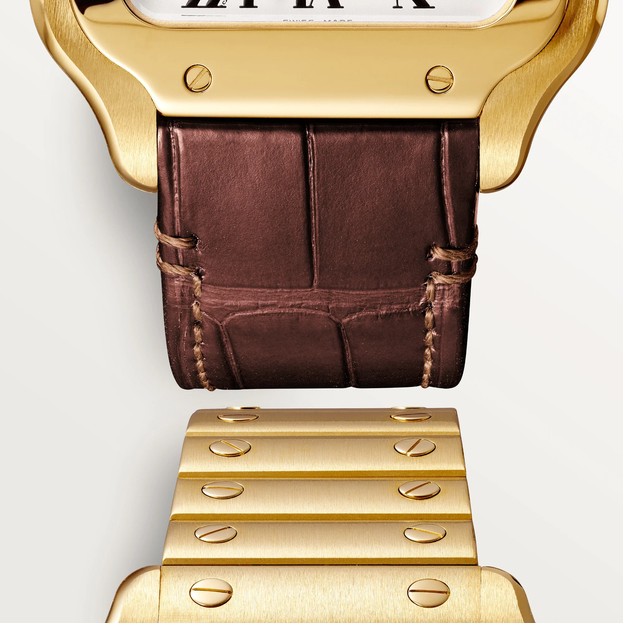 Cartier Santos Yellow Gold Unisex Watch - Image 3