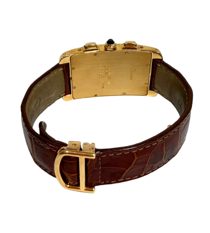 Cartier Tank Américaine Chronograph 18K Rose Gold Women’s Watch - Image 5