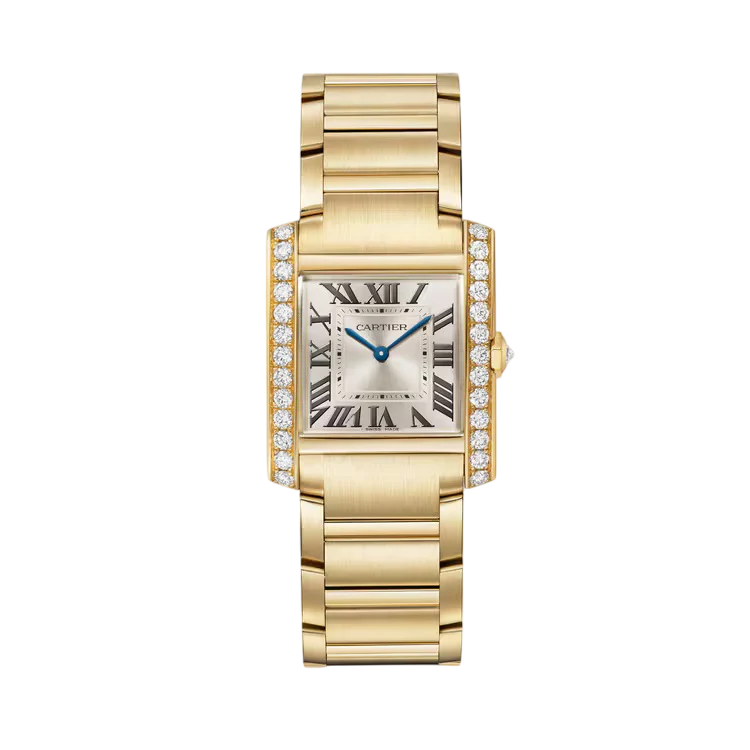 Cartier Tank Française 18K Yellow Gold & Diamonds Lady's Watch