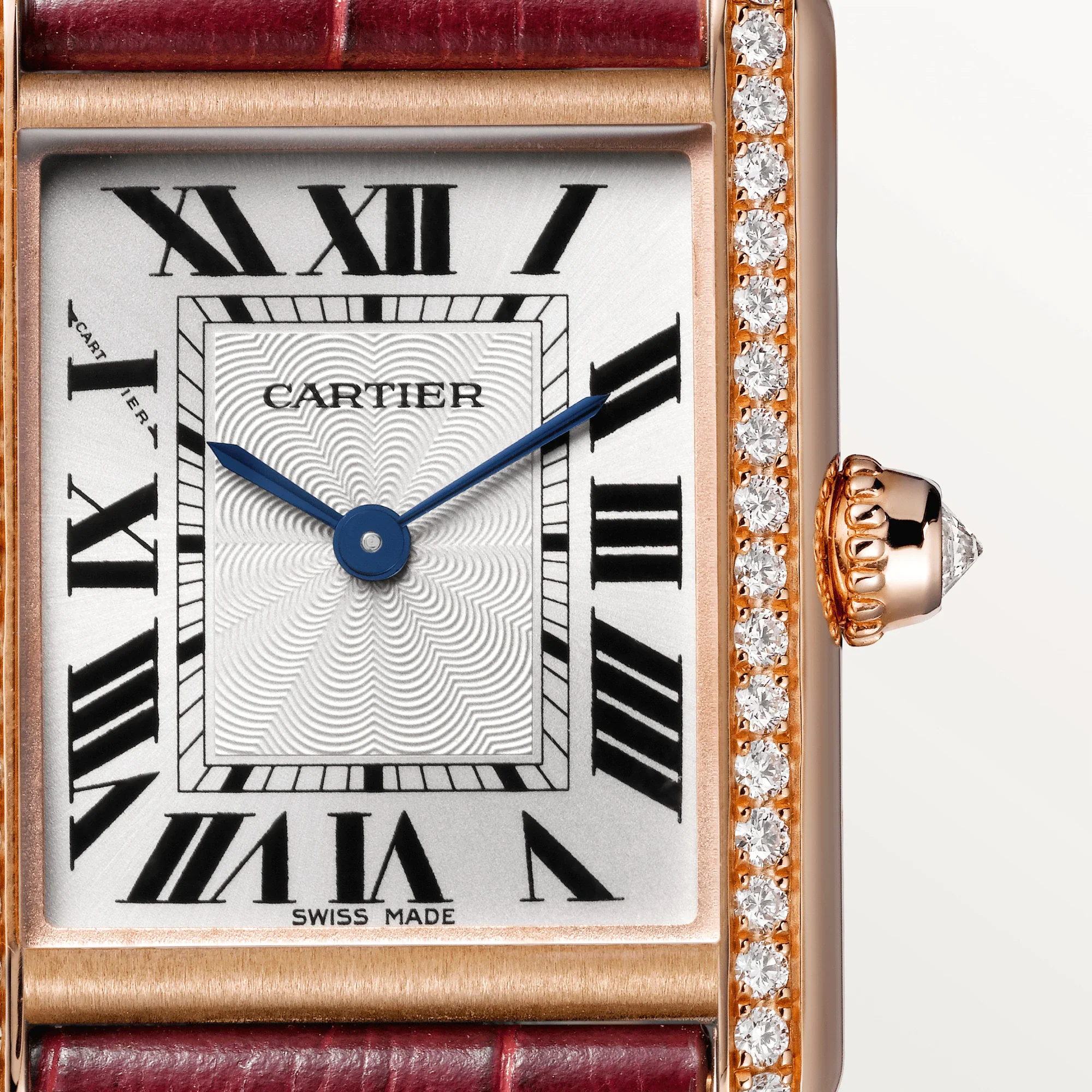 Cartier Tank Rose Gold & Diamond Lady's Watch - Image 2