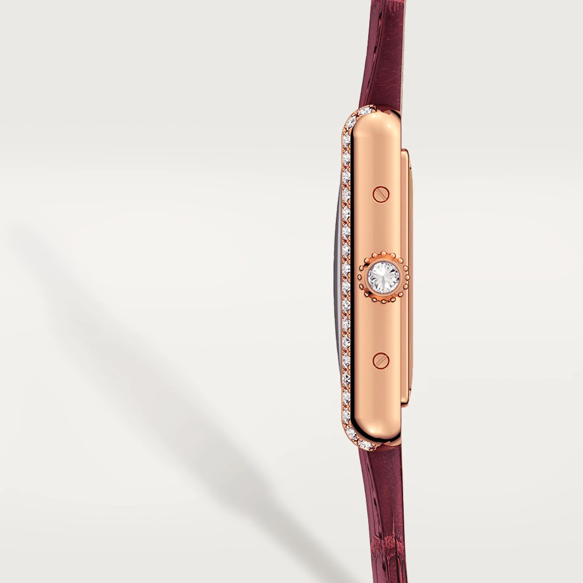 Cartier Tank Rose Gold & Diamond Lady's Watch - Image 4