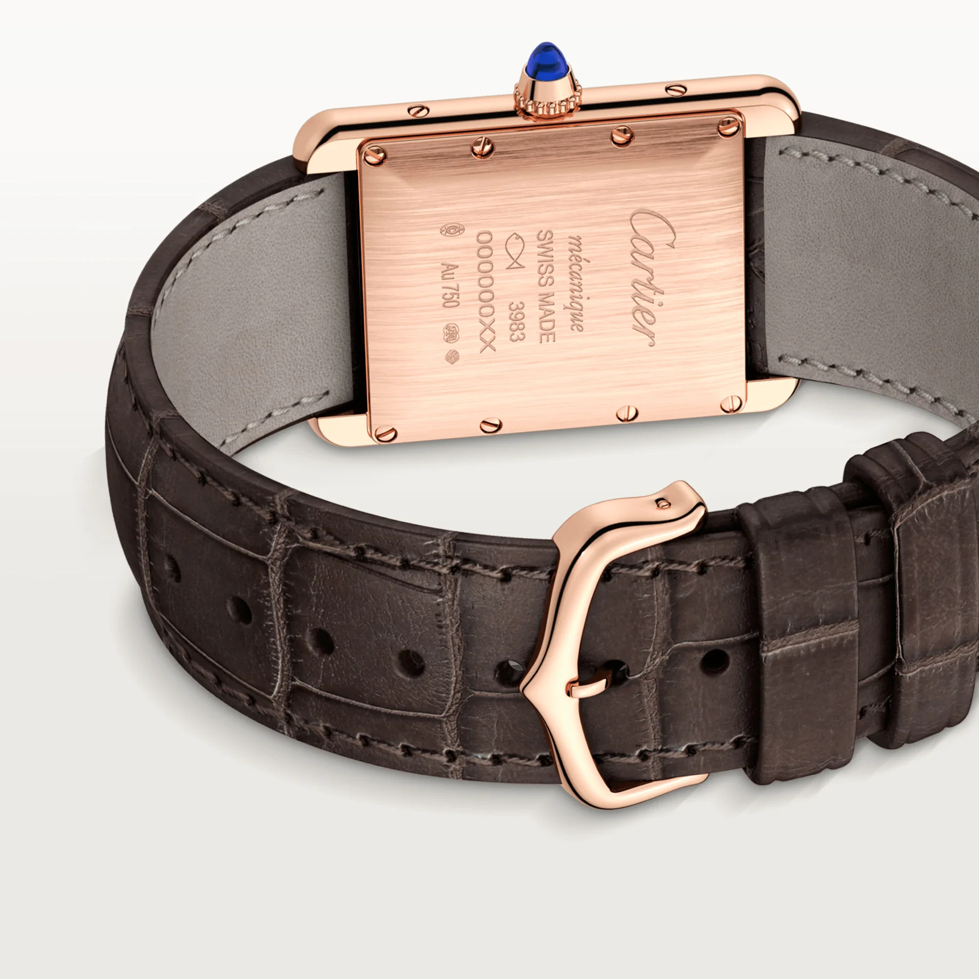 Cartier Tank Louis 18K Rose Gold Watch - Image 6