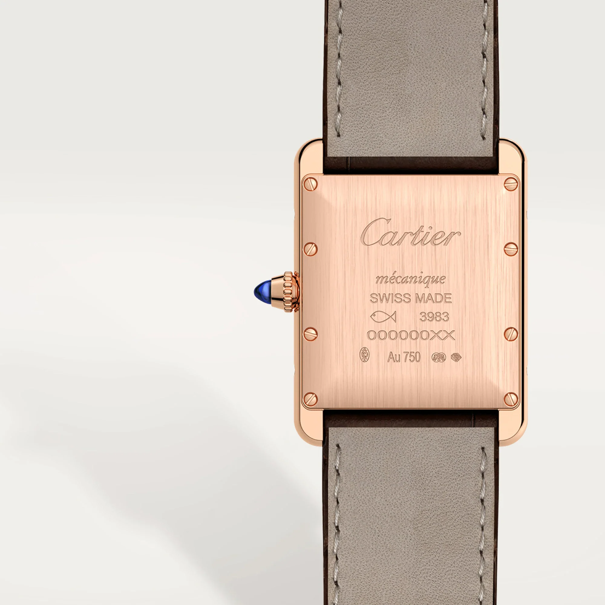 Cartier Tank Louis 18K Rose Gold Watch - Image 7