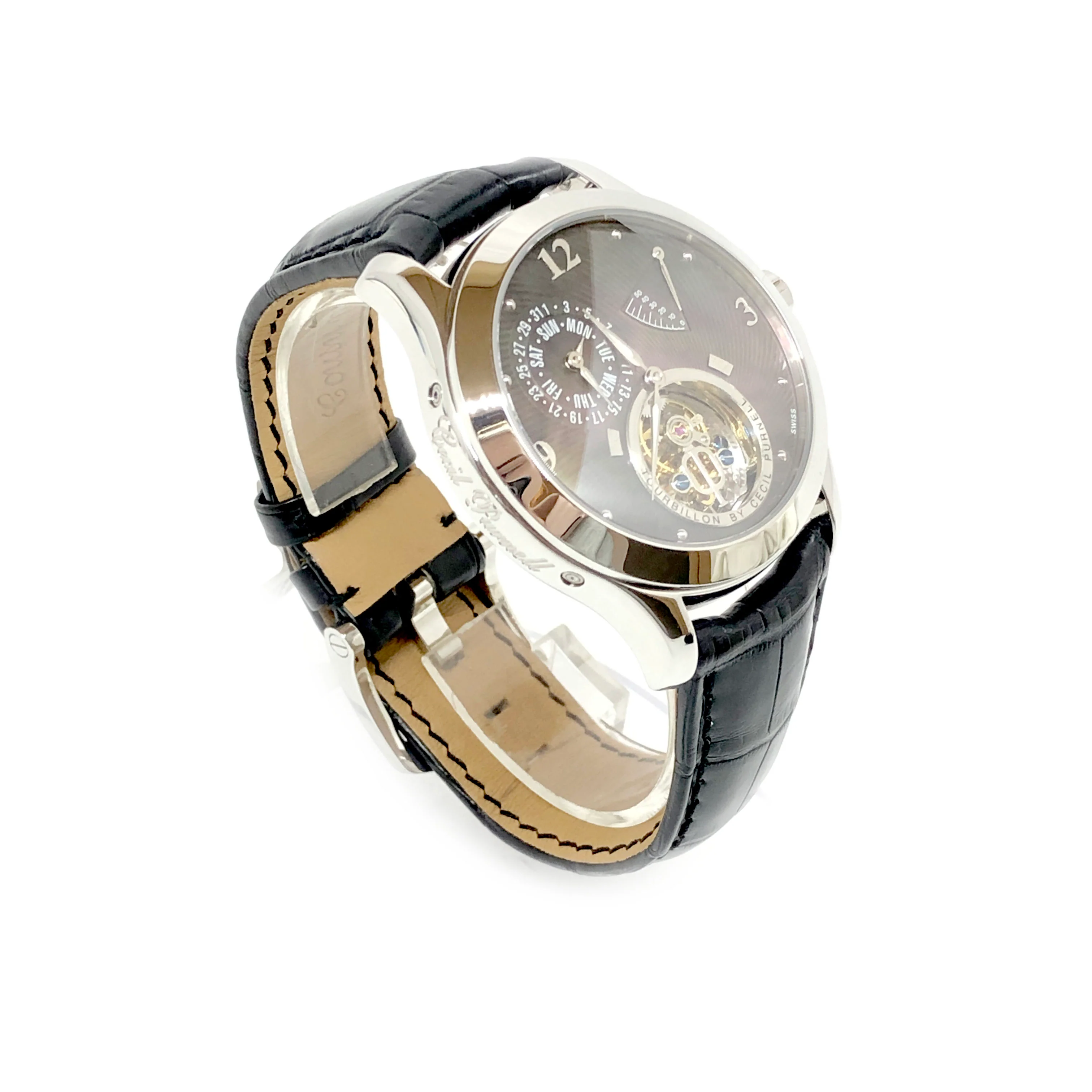 Cecil Purnell Tourbillon Stainless Steel Watch Limited Edition - Image 2