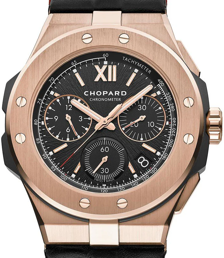 Chopard Alpine Eagle XL Chrono Rose Gold & Ceramized Titanium Men`s Watch - Image 2