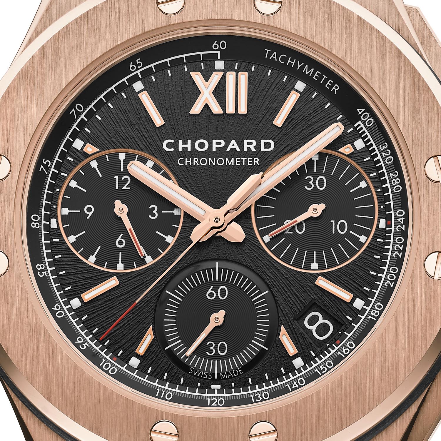 Chopard Alpine Eagle XL Chrono Rose Gold & Ceramized Titanium Men`s Watch - Image 3