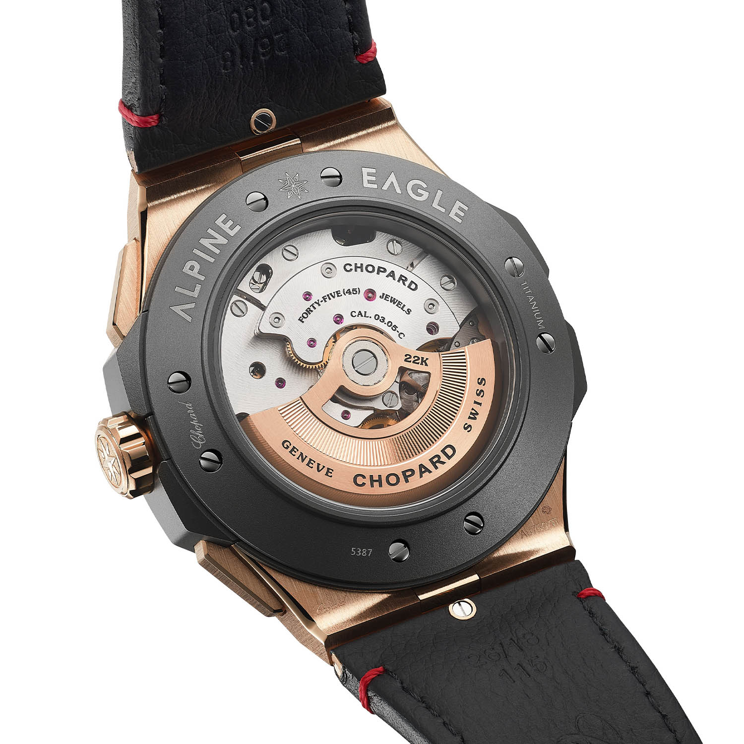 Chopard Alpine Eagle XL Chrono Rose Gold & Ceramized Titanium Men`s Watch - Image 4