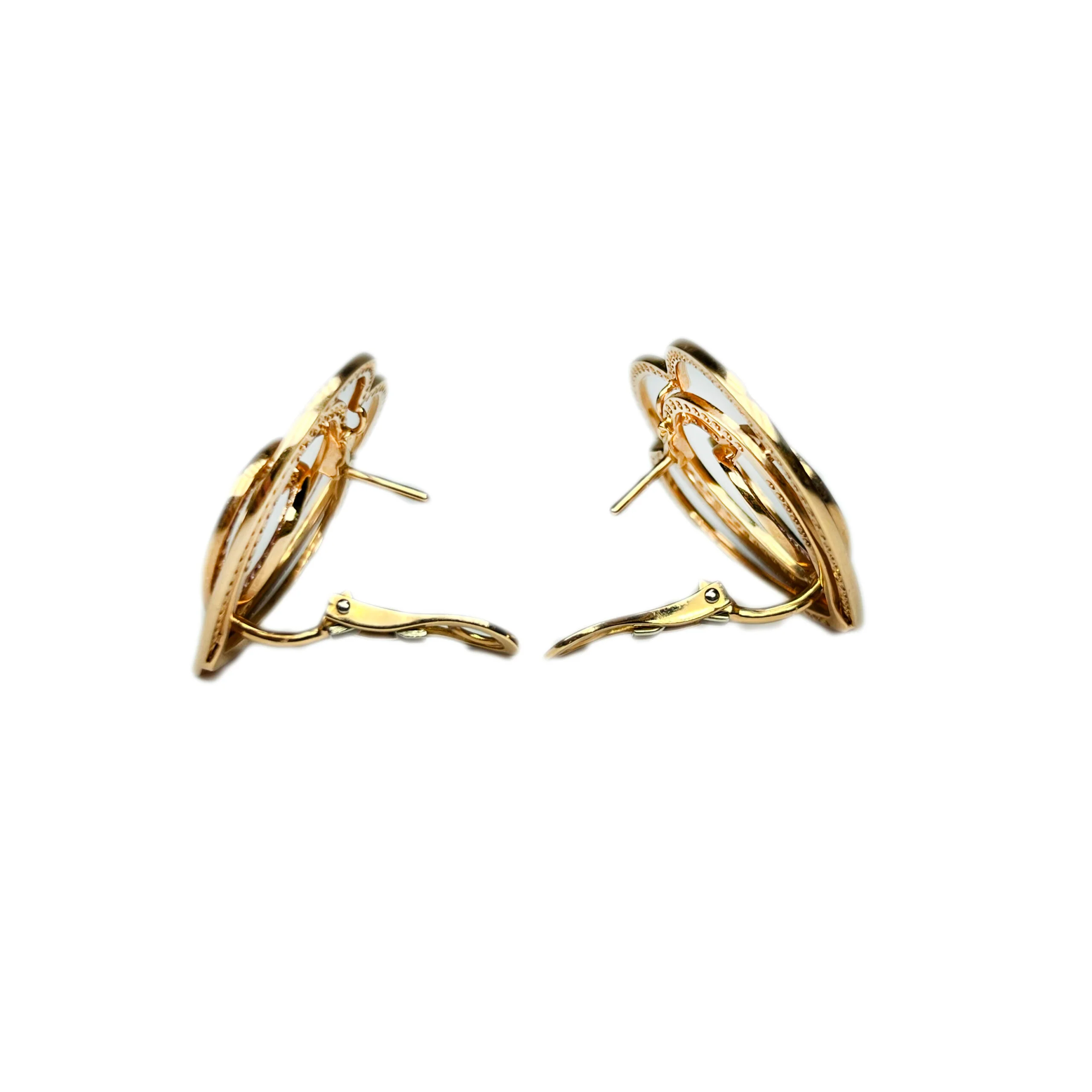 Chopard Cuorissimo Rose Gold Pink Sapphire Heart Ladies Earclips - Image 3