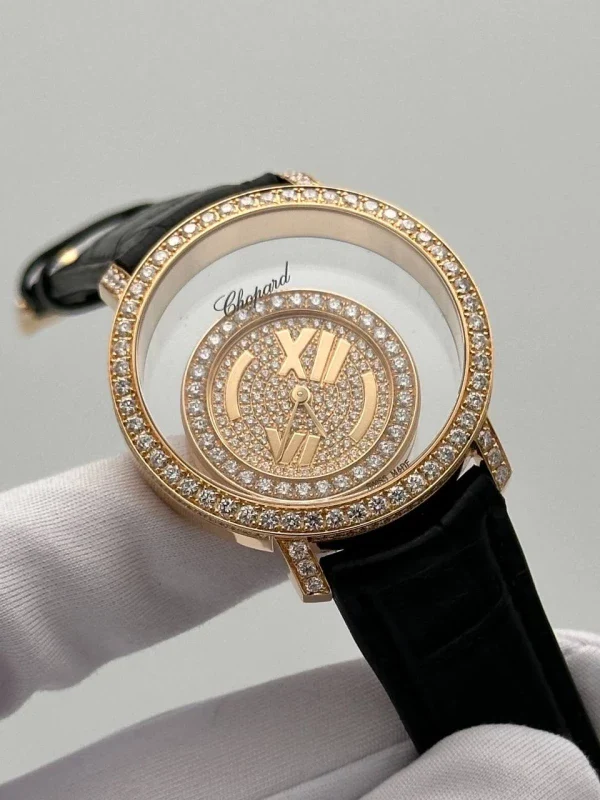 Chopard Happy Diamonds 18K Rose Gold & Diamonds Lady's Watch - Image 10
