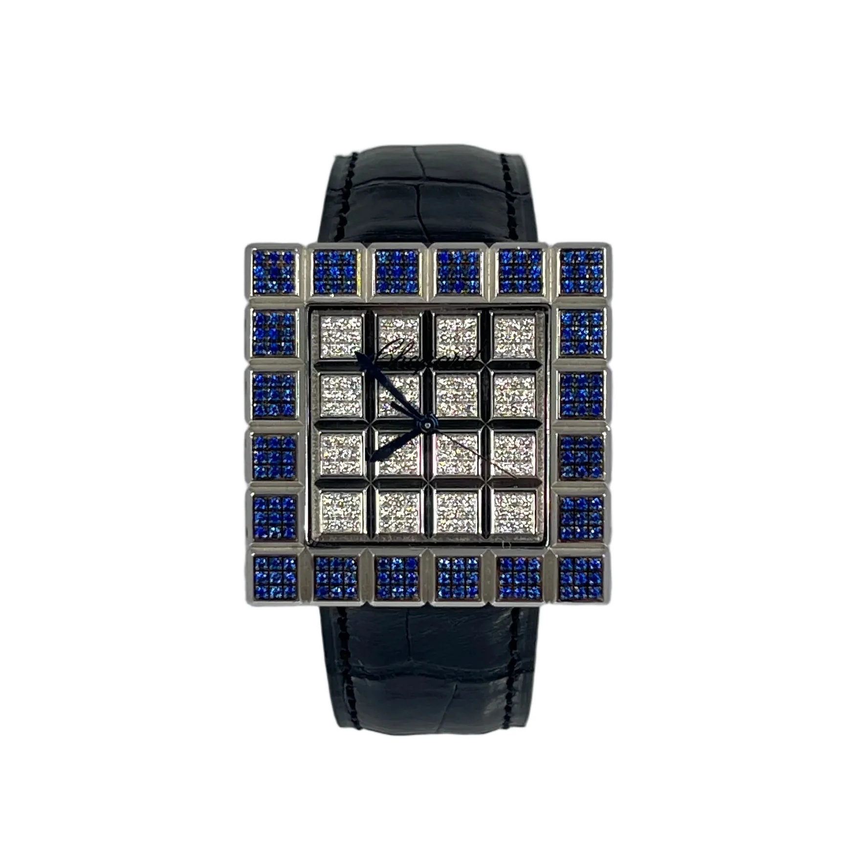 Chopard - Happy Diamonds Sapphire and Diamonds Ladies Watch - Image 2