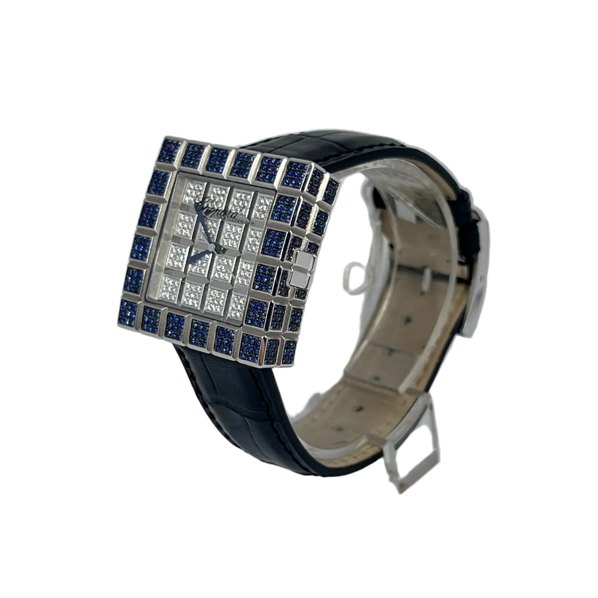 Chopard - Happy Diamonds Sapphire and Diamonds Ladies Watch - Image 4