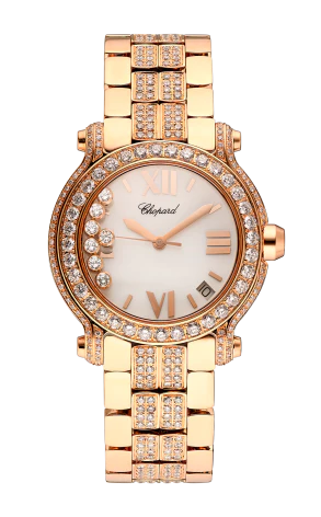 Chopard Happy Sport 18K Rose Gold & Diamonds Lady's Watch