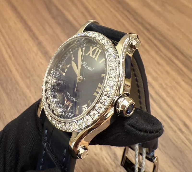 Chopard Happy Sport Stainess Steel & Diamonds Lady's Watch - Image 3