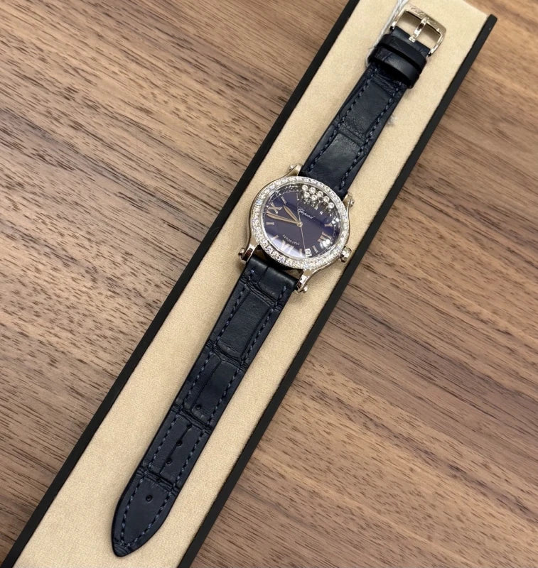 Chopard Happy Sport Stainess Steel & Diamonds Lady's Watch - Image 4