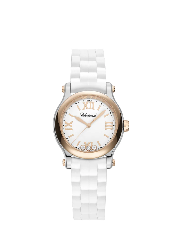 Chopard Happy Sport Stainless Steel and Ethical Rose Gold & Diamonds Ladies Watch