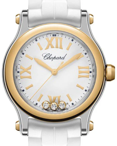 Chopard Happy Sport Stainless Steel and Ethical Rose Gold & Diamonds Ladies Watch - Image 2