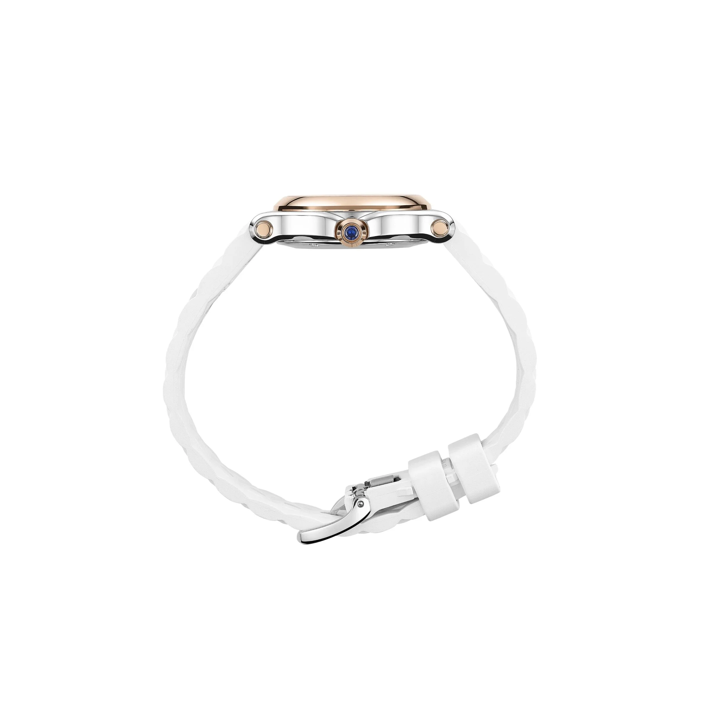 Chopard Happy Sport Stainless Steel and Ethical Rose Gold & Diamonds Ladies Watch - Image 4