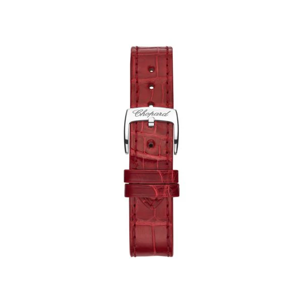 Chopard Happy Sport Stainlees steel and18K Rose Gold & Diamonds and RUBIES Ladies Watch - Image 4