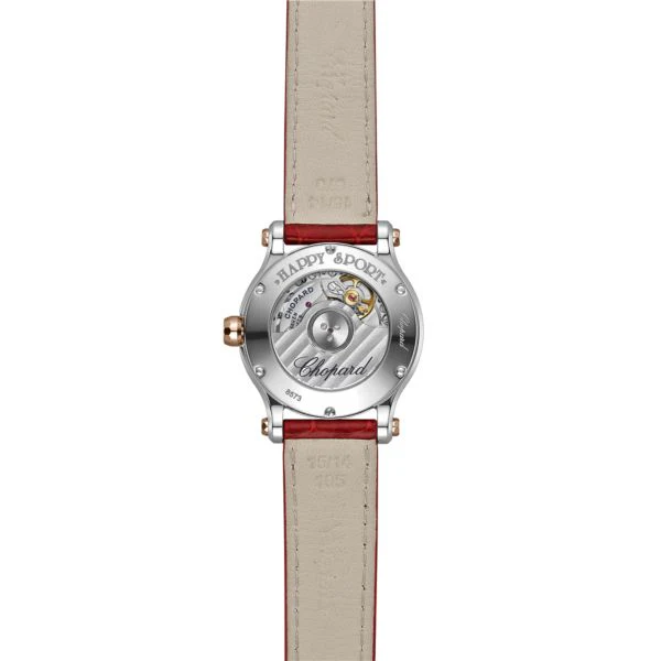 Chopard Happy Sport Stainlees steel and18K Rose Gold & Diamonds Ladies Watch - Image 2