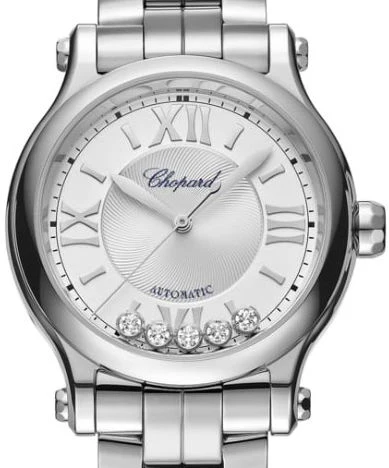 Chopard Happy Sport Stainlees steel & Diamonds Ladies Watch - Image 2
