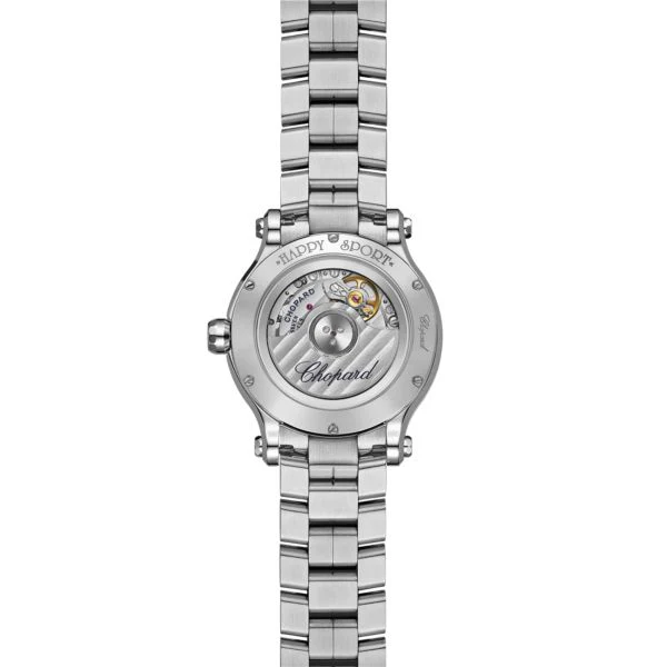 Chopard Happy Sport Stainlees steel & Diamonds Ladies Watch - Image 3