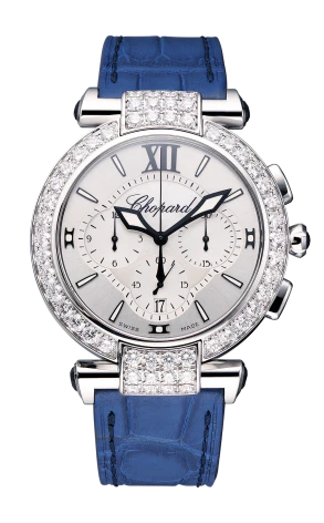 Chopard Imperiale Chronograph 18K White Gold & Diamonds Ladies Watch