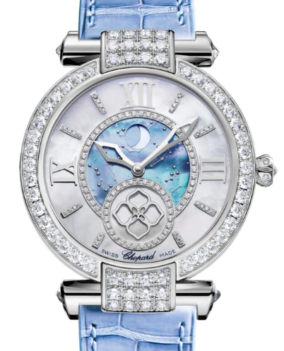 Chopard Imperiale Moonphase Ethical 18K White Gold & Diamonds Ladies Watch - Image 2