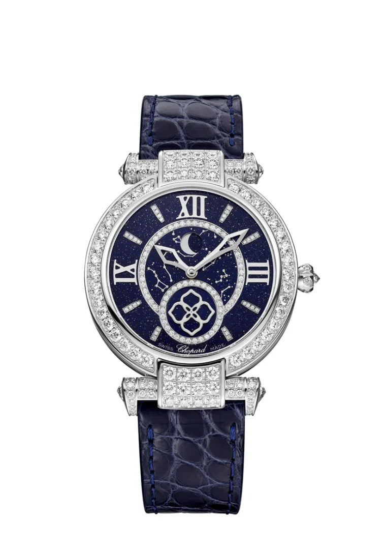 Chopard Imperiale Moonphase Ethical 18K White Gold & Diamonds Ladies Watch - Image 4