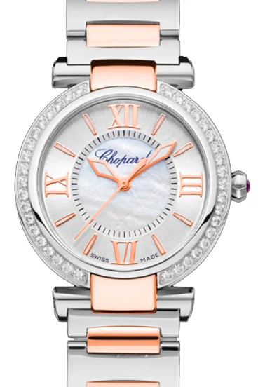 Chopard Imperiale Stainless Steel & Ethical Rose Gold & Diamond Ladies Watch - Image 2