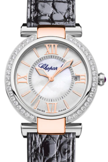 Chopard Imperiale Stainless Steel & Ethical Rose Gold & Diamond Ladies Watch - Image 2