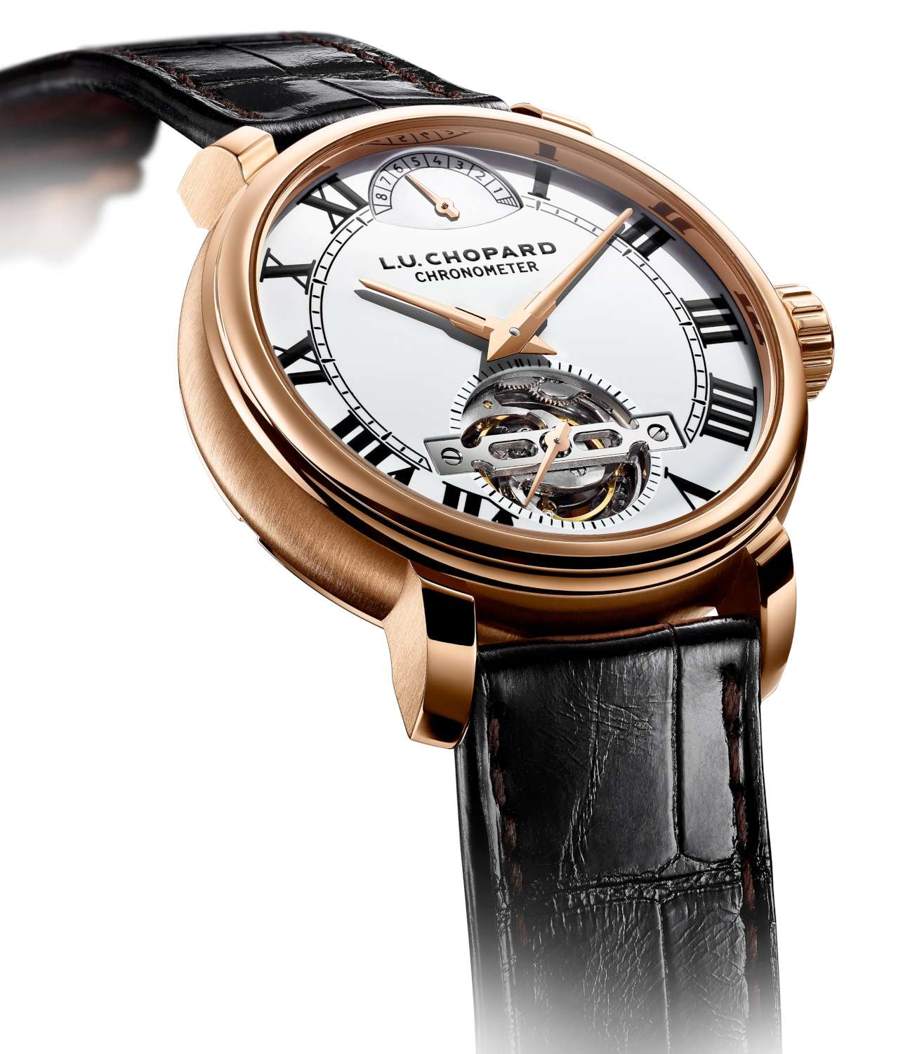 Chopard L.U.C 1963 Tourbillon 18K Rose Gold Men's Watch - Image 5