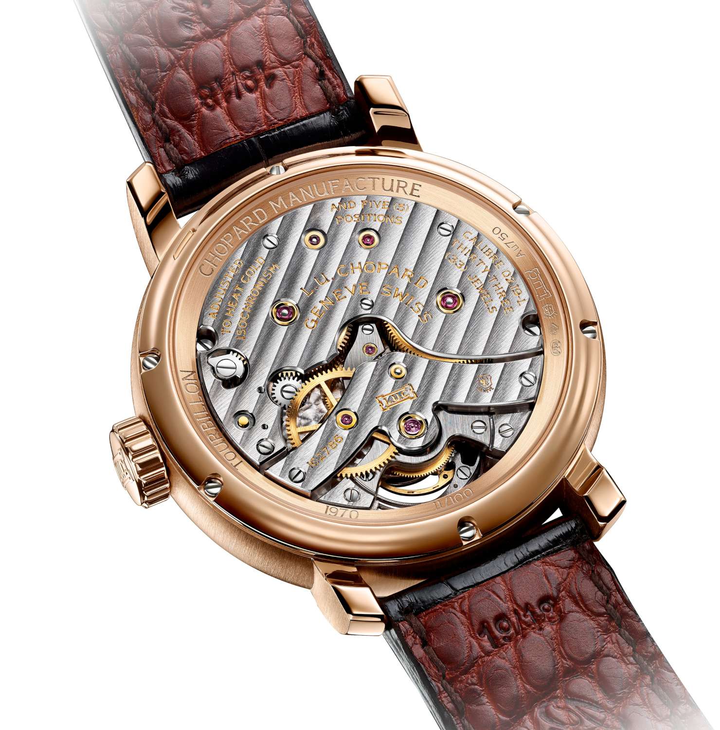 Chopard L.U.C 1963 Tourbillon 18K Rose Gold Men's Watch - Image 6