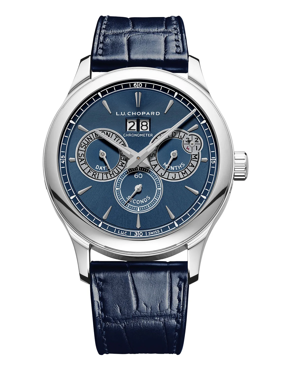 Chopard L.U.C. Complications Perpetual Twin Stainless steel Men`s Watch - Image 2