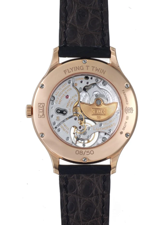 Chopard L.U.C Flying Twin Tourbillon 18K Rose Gold Men's Watch - Image 4