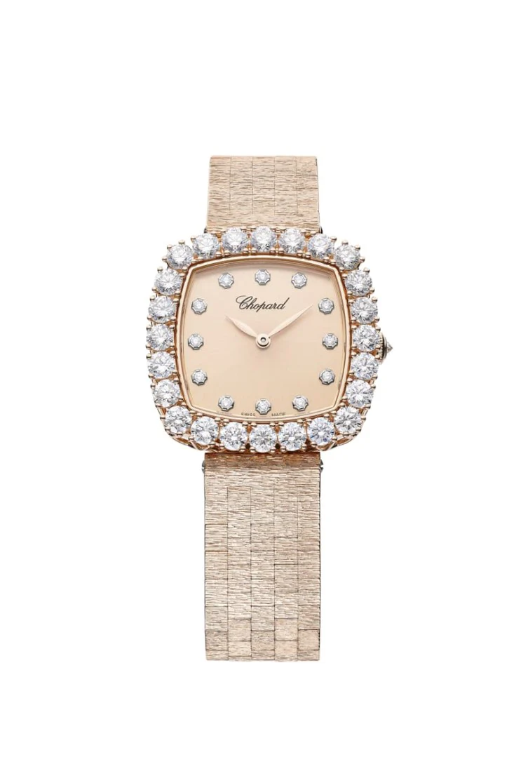 Chopard L’Heure Du Diamant 18K Rose Gold & Diamonds Ladies Watch - Image 3