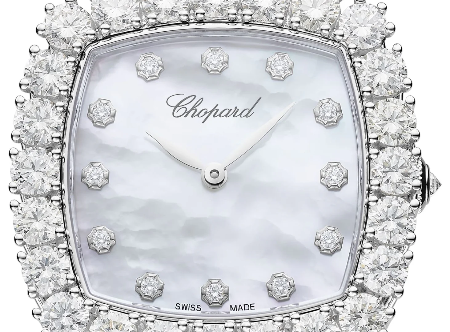 Chopard L’Heure Du Diamant 18K White & Diamonds Ladies Watch - Image 3
