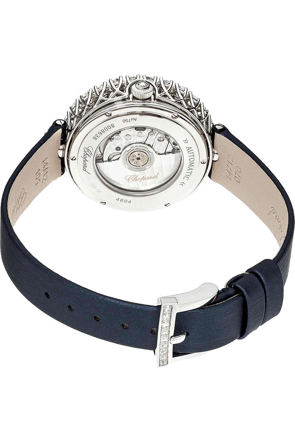 Chopard L'Heure du Diamant 18K White Gold & Diamonds & Sapphires Lady's Watch - Image 4