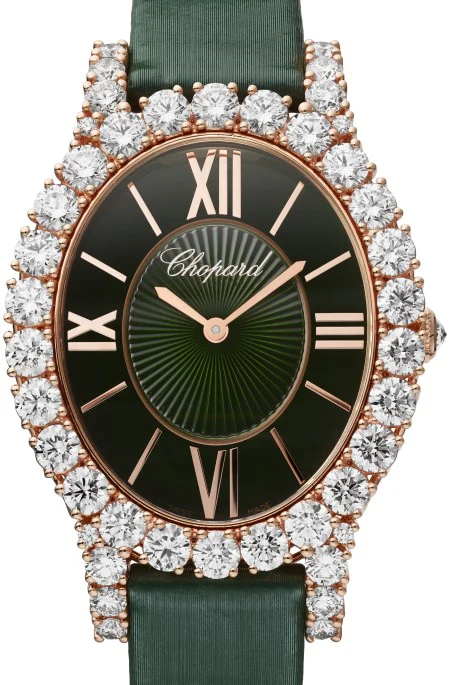 Chopard L’Heure Du Diamant Oval 18K Rose Gold & Diamonds Ladies Watch - Image 2