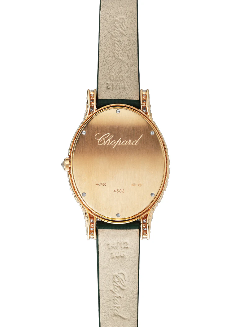 Chopard L’Heure Du Diamant Oval 18K Rose Gold & Diamonds Ladies Watch - Image 3