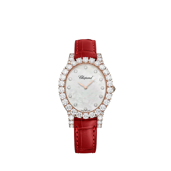 Chopard L'Heure Du Diamant Oval 18k Rose Gold & Diamonds Lady's Watch