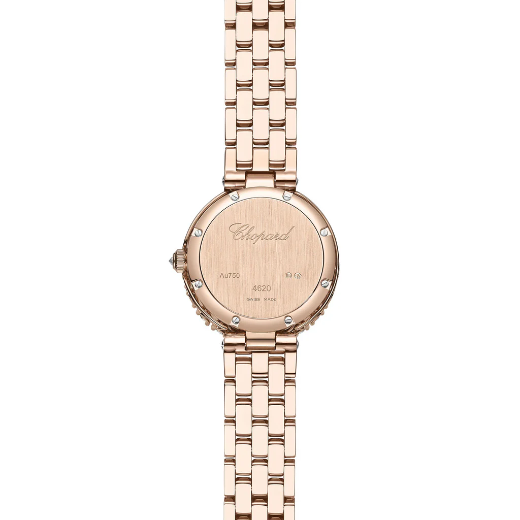 Chopard L’Heure Du Diamant Round Small 18K Rose Gold & Diamonds Ladies Watch - Image 3