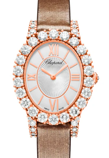Chopard L’Heure Du Diamant Small Oval 18K Rose Gold & Diamonds Ladies Watch - Image 2