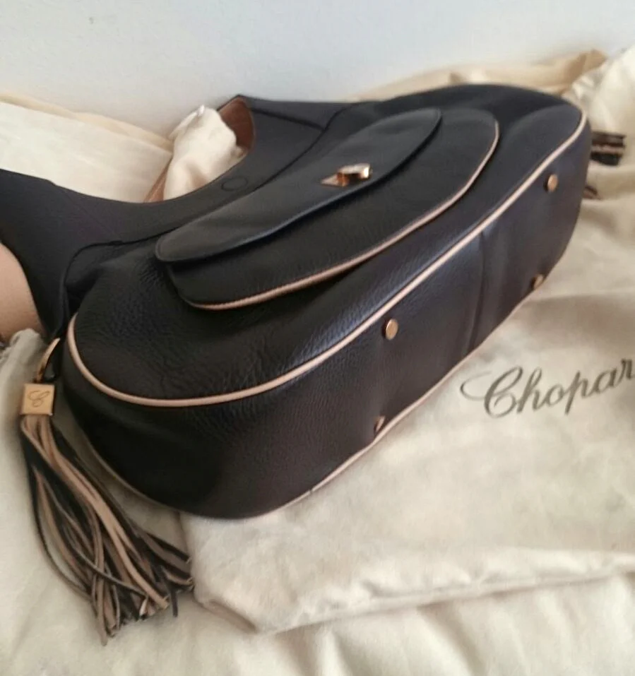 Chopard Madrid Brown / Camel Colored Calfskin Leather Bag - Image 6