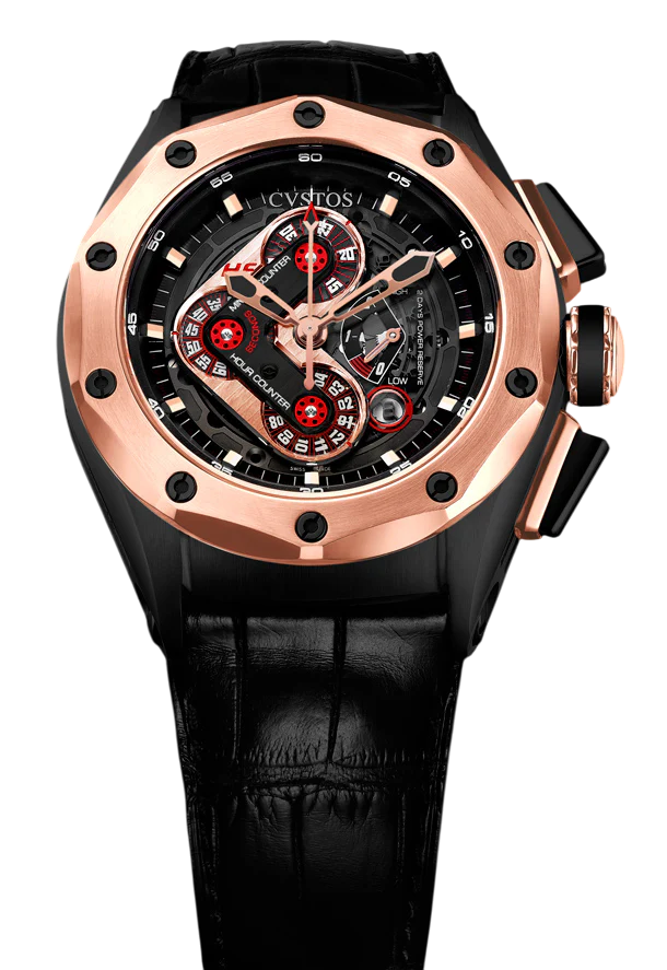 Cvstos Chronograph PVD Titanium & 18K Rose Gold Men's Watch